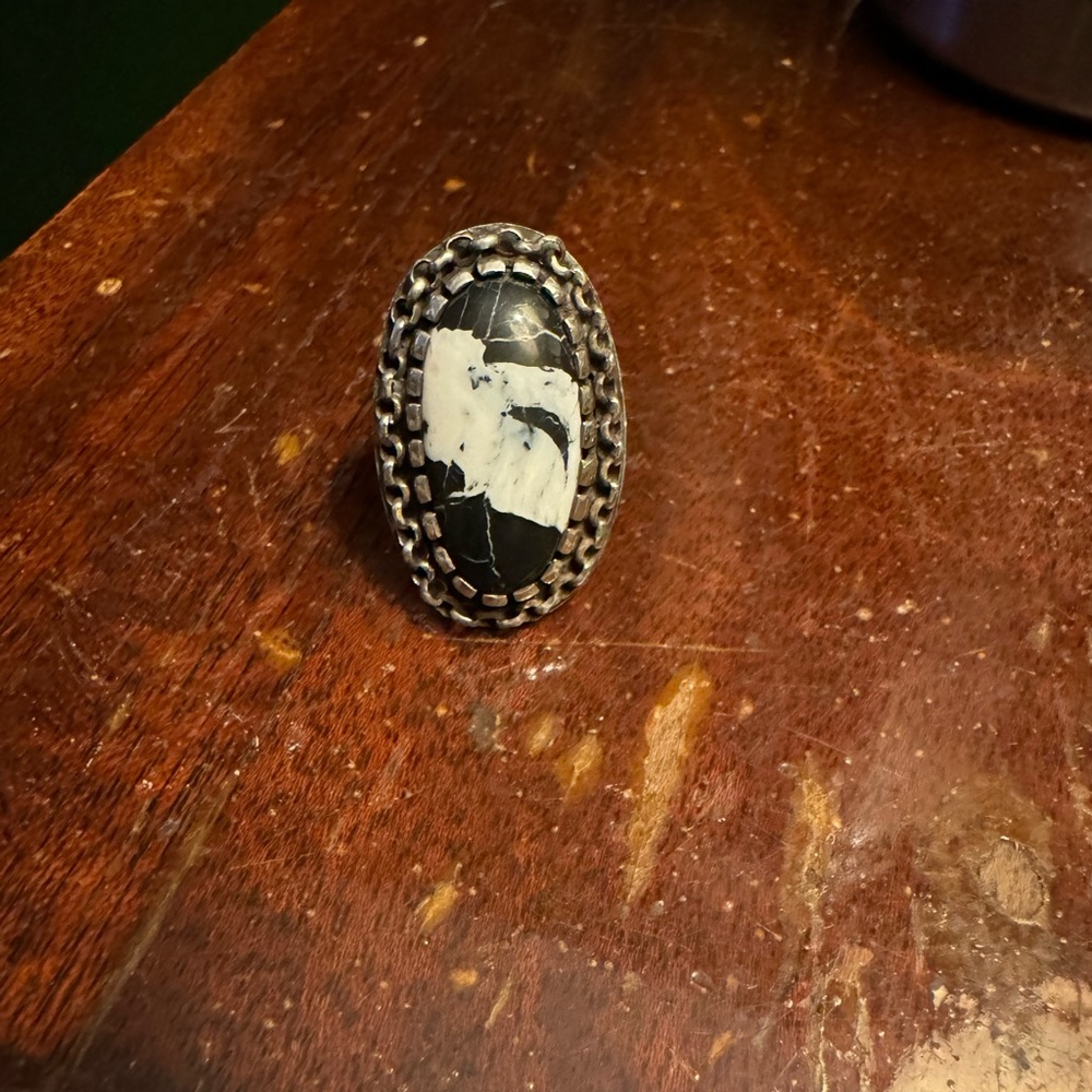 Sterling silver buffalo bolt jewelry buffalo turquoise size 6 ring